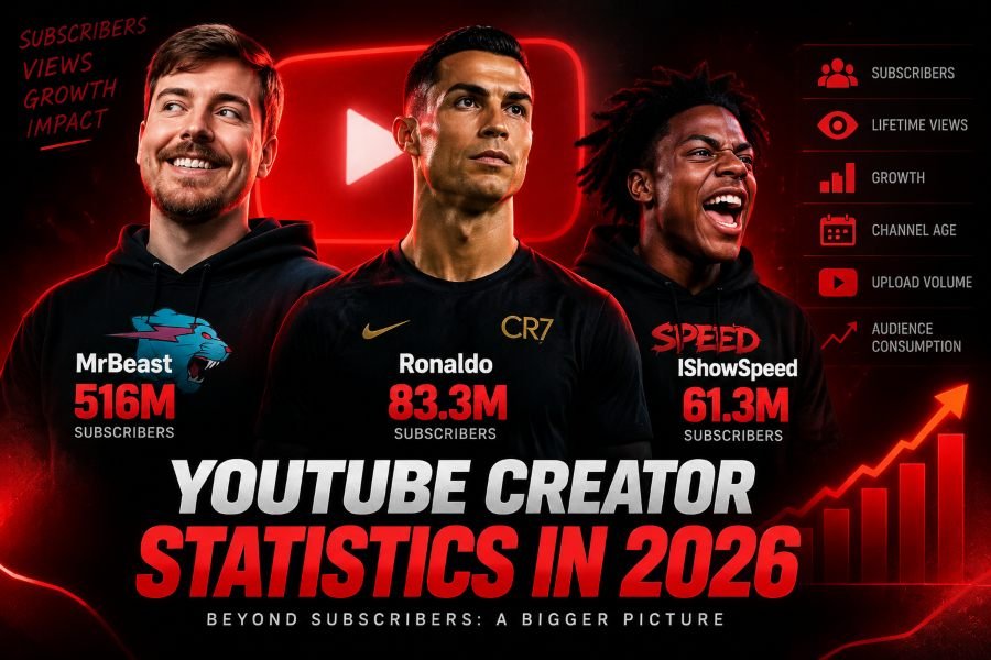 YouTube Creator Statistics 2026: Rankings, Records & Subscriber Milestones